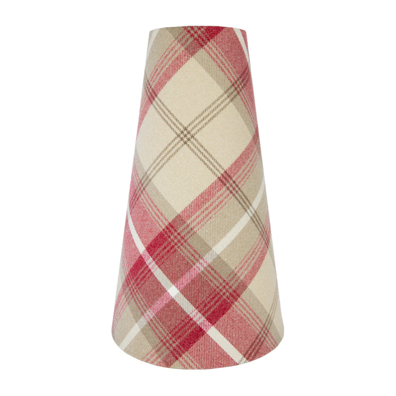 Balmoral Cranberry Tall Tapered Lampshade