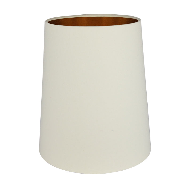 Cream Cotton Tall French Drum Lampshade