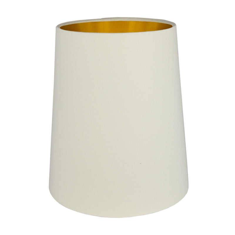 Cream Cotton Tall French Drum Lampshade