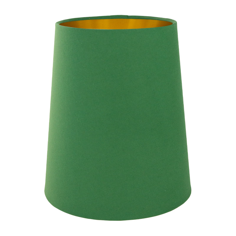 Dark Green Cotton Tall French Drum Lampshade