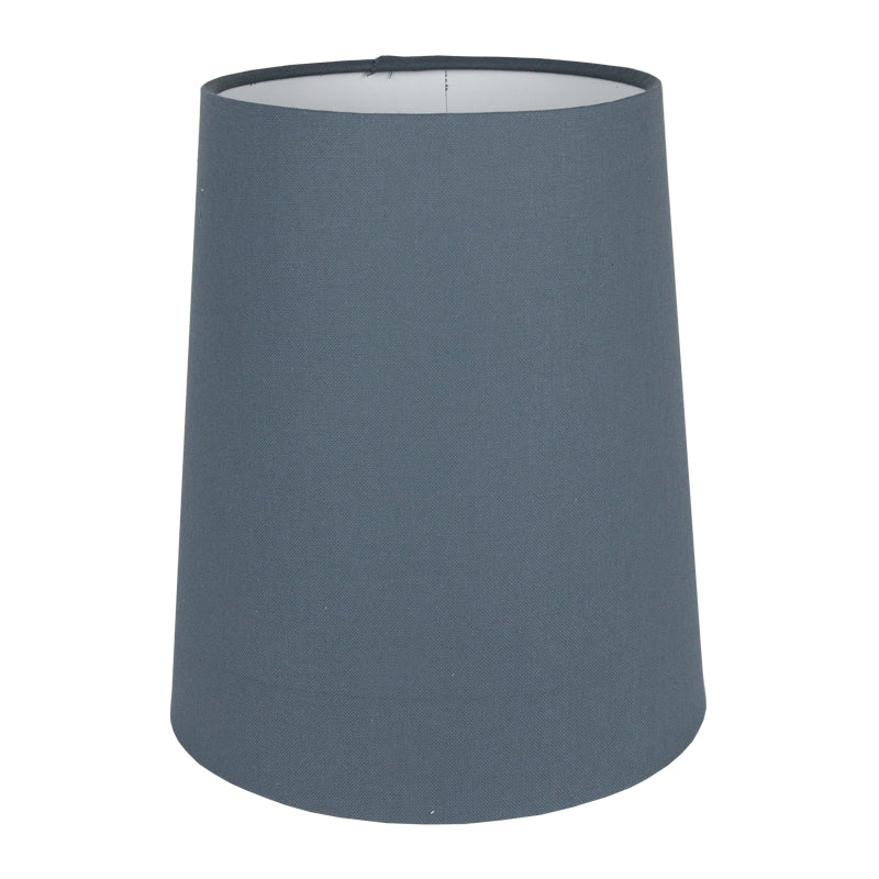 Dark Grey Cotton Tall French Drum Lampshade