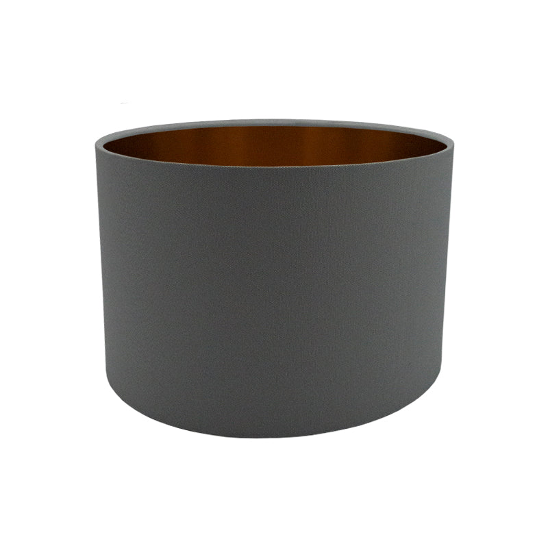 Dark Grey Drum Lampshade