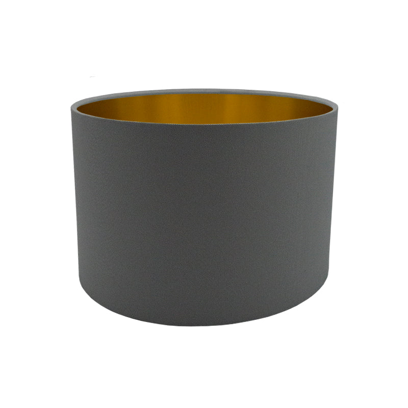 Dark Grey Drum Lampshade