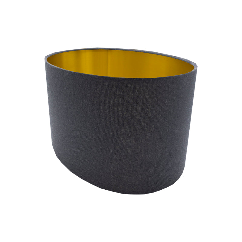 Dark Navy Blue Oval Lampshade