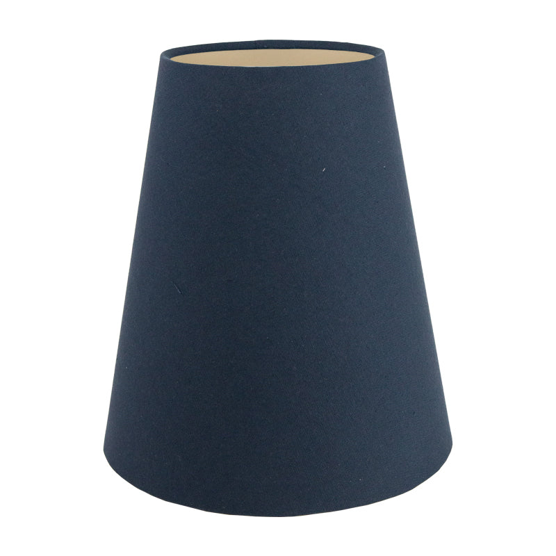 Dark Navy Blue Cotton Tall Empire Lampshade