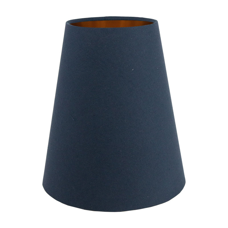Dark Navy Blue Cotton Tall Empire Lampshade