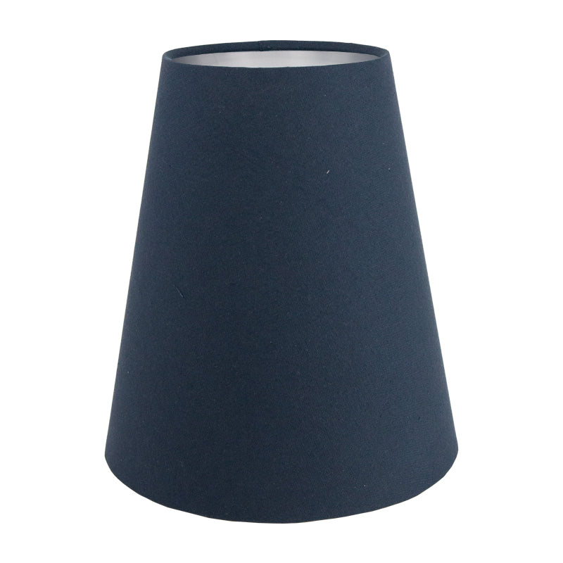 Dark Navy Blue Cotton Tall Empire Lampshade