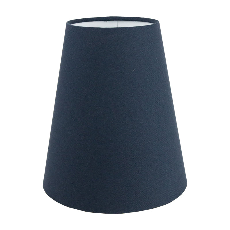 Dark Navy Blue Cotton Tall Empire Lampshade