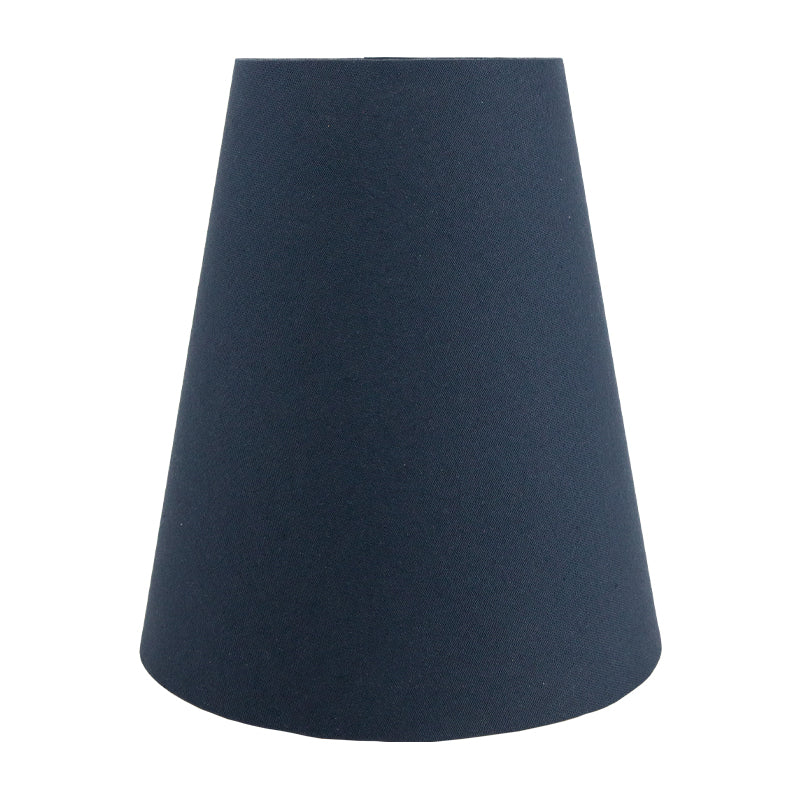Dark Navy Blue Cotton Tall Empire Lampshade