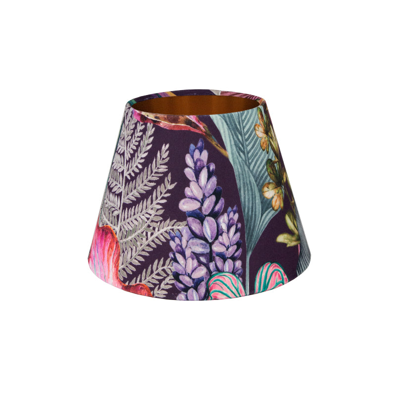 Oasis Aubergine Floral Velvet Empire Lampshade