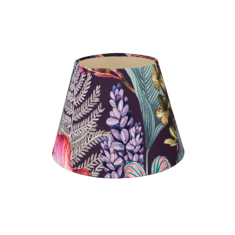 Oasis Aubergine Floral Velvet Empire Lampshade