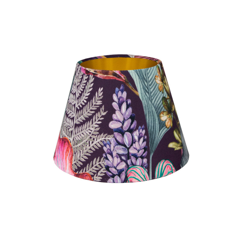 Oasis Aubergine Floral Velvet Empire Lampshade
