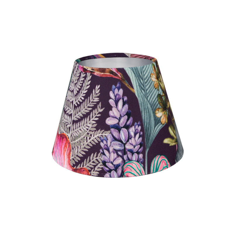Oasis Aubergine Floral Velvet Empire Lampshade