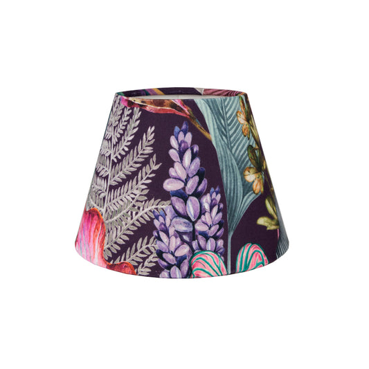 Oasis Aubergine Floral Velvet Empire Lampshade