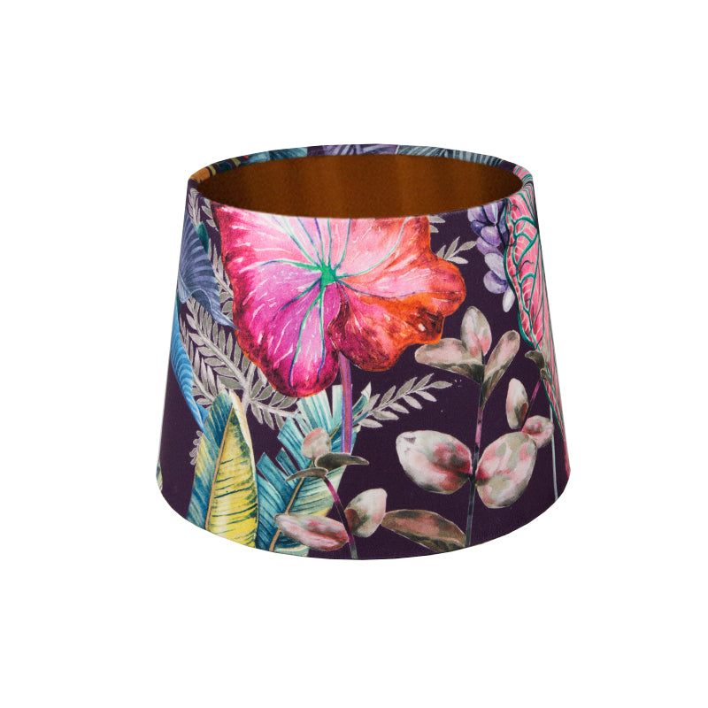 Oasis Aubergine Velvet French Drum Lampshade
