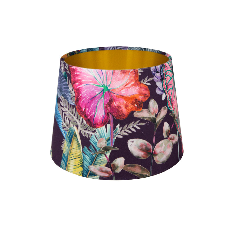 Oasis Aubergine Velvet French Drum Lampshade