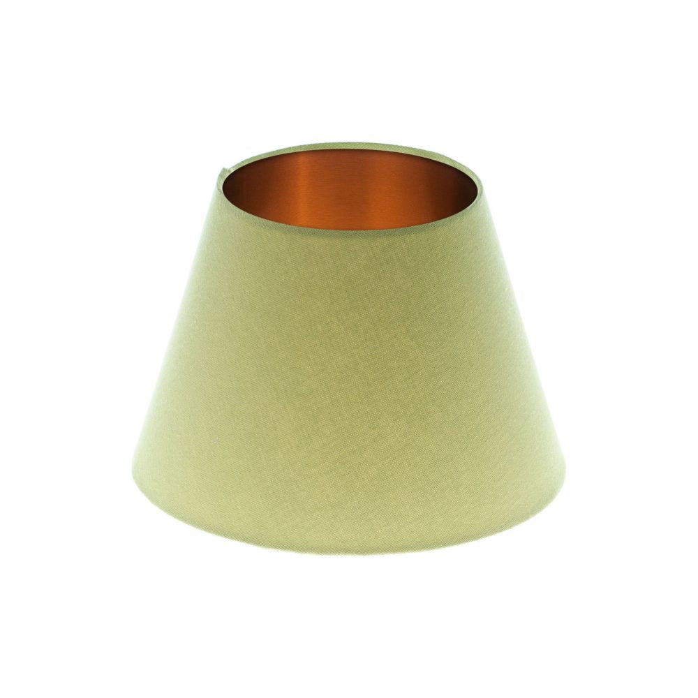 Light Green Empire Lampshade Brushed Copper Inner