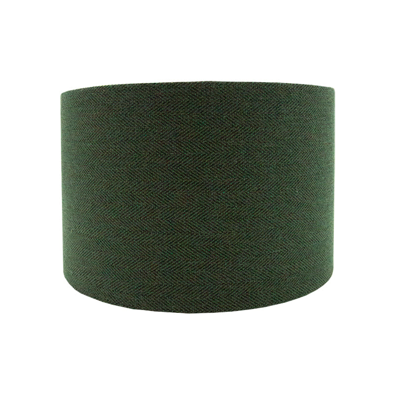 Toad Green Herringbone Drum Lampshade