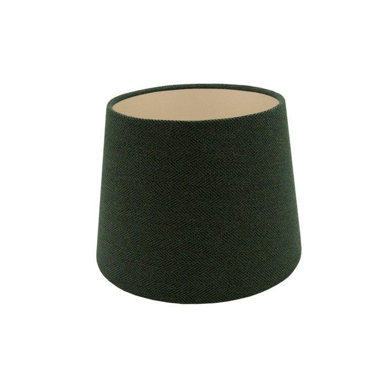 Toad Green Herringbone French Drum Lampshade