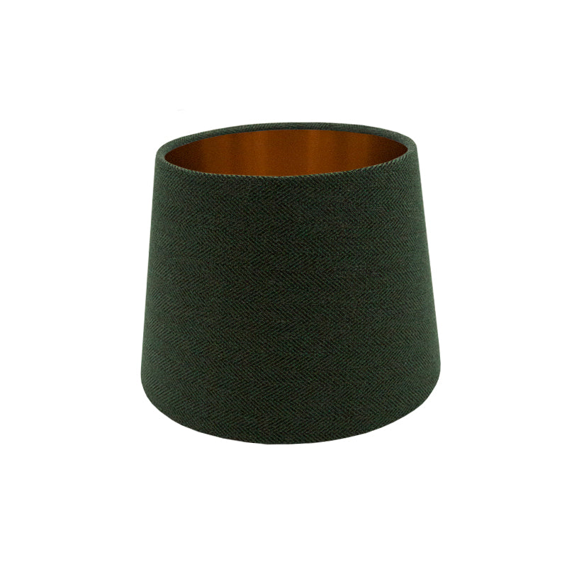 Toad Green Herringbone French Drum Lampshade