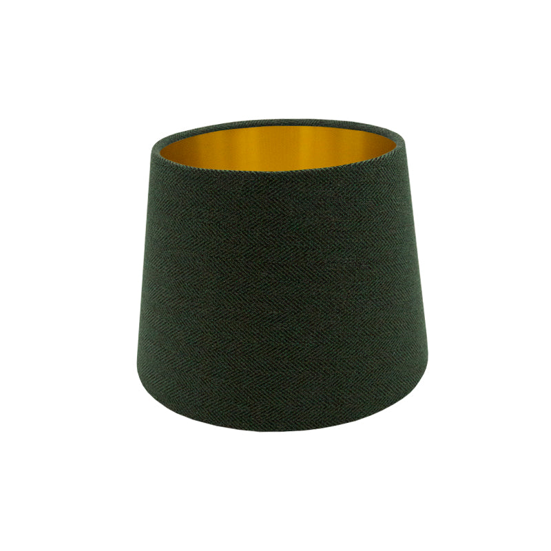 Toad Green Herringbone French Drum Lampshade