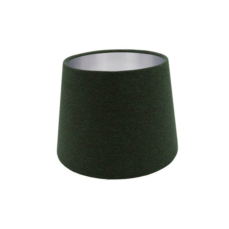 Toad Green Herringbone French Drum Lampshade