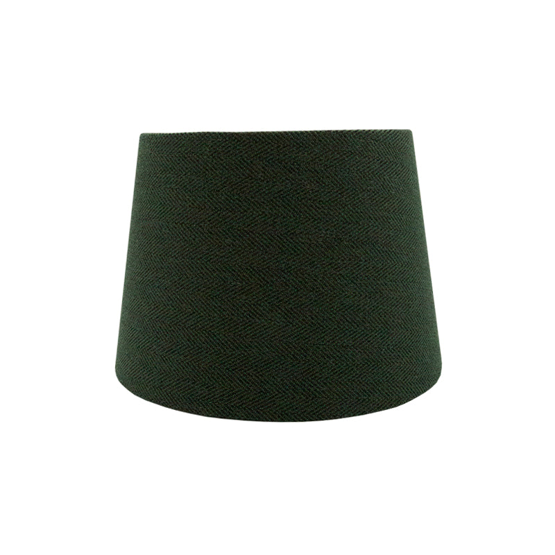 Toad Green Herringbone French Drum Lampshade