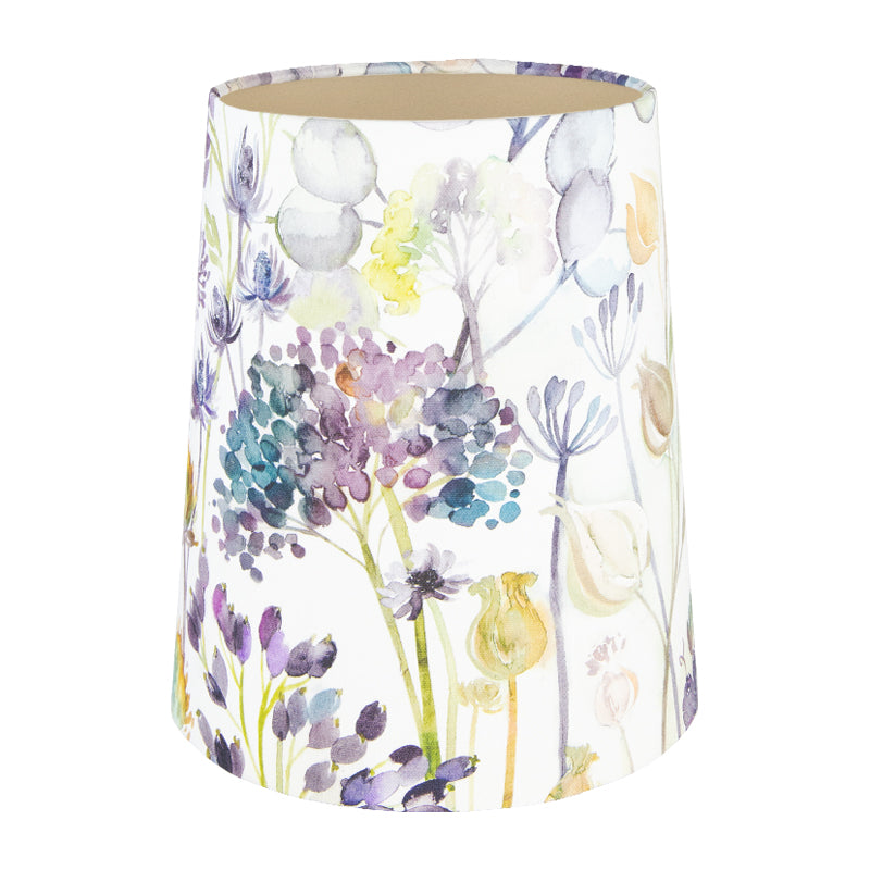 Voyage Hedgerow Blue Tall French Drum Lampshade