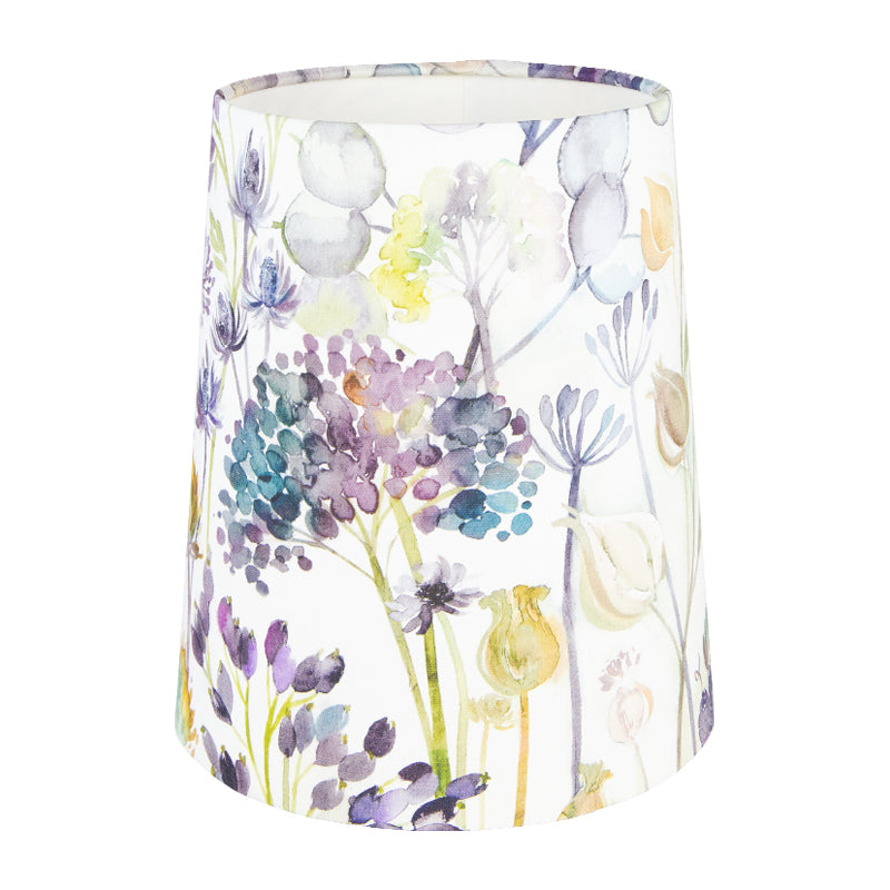 Voyage Hedgerow Blue Tall French Drum Lampshade
