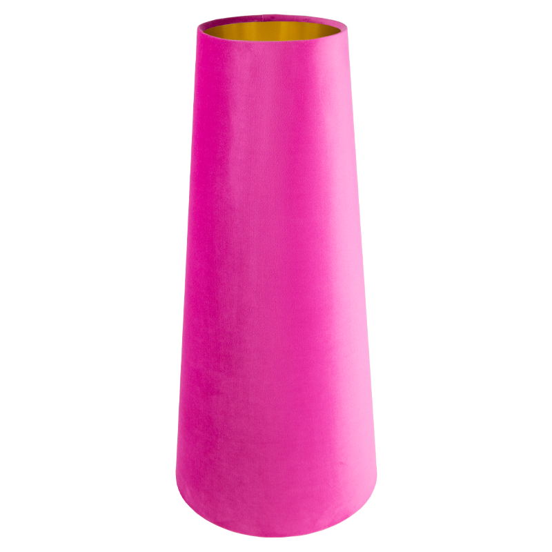 Hollyhock Velvet Tall Tapered Lampshade