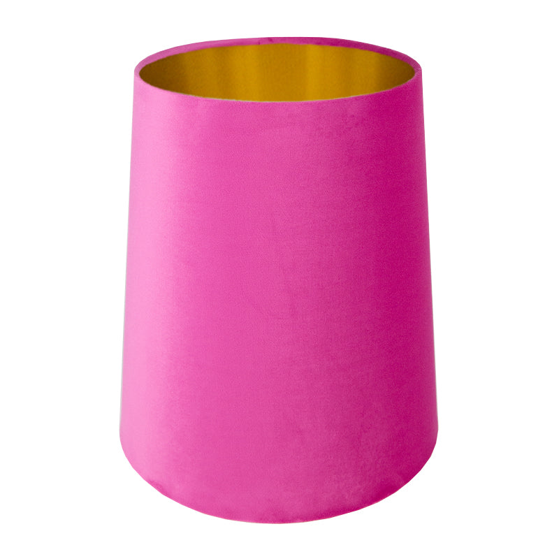 Hollyhock Velvet Tall French Drum Lampshade