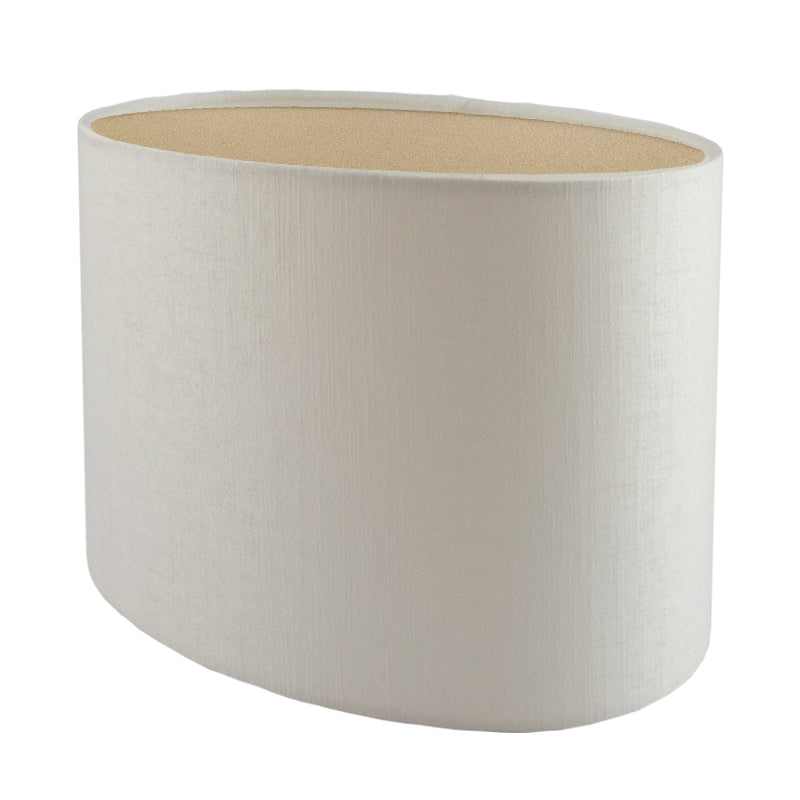 Ivory Satin Oval Lampshade