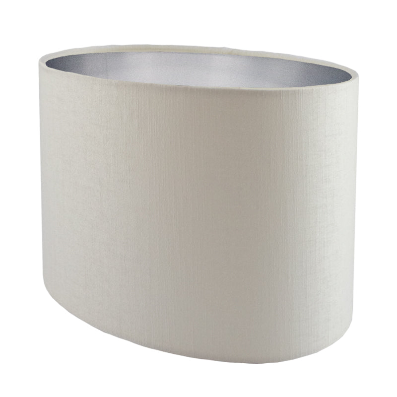 Ivory Satin Oval Lampshade