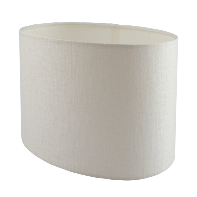 Ivory Satin Oval Lampshade
