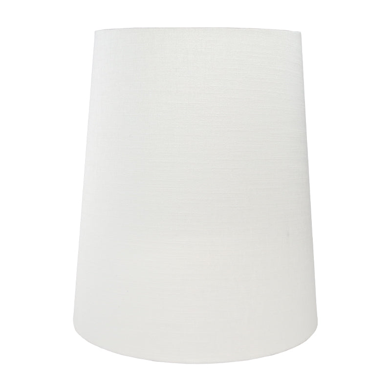 Ivory Satin Tall French Drum Lampshade