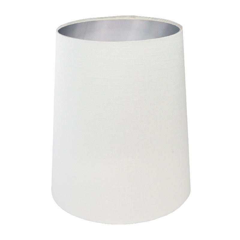 Ivory Satin Tall French Drum Lampshade