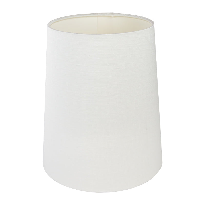 Ivory Satin Tall French Drum Lampshade