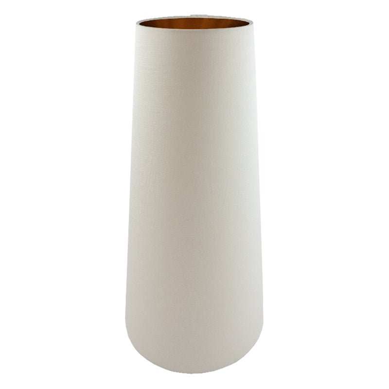 Ivory Satin Tall Tapered Lampshade