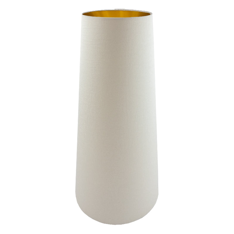 Ivory Satin Tall Tapered Lampshade