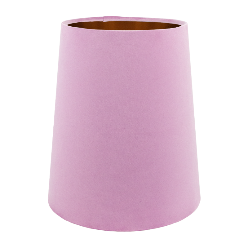 Lavender Velvet Tall French Drum Lampshade
