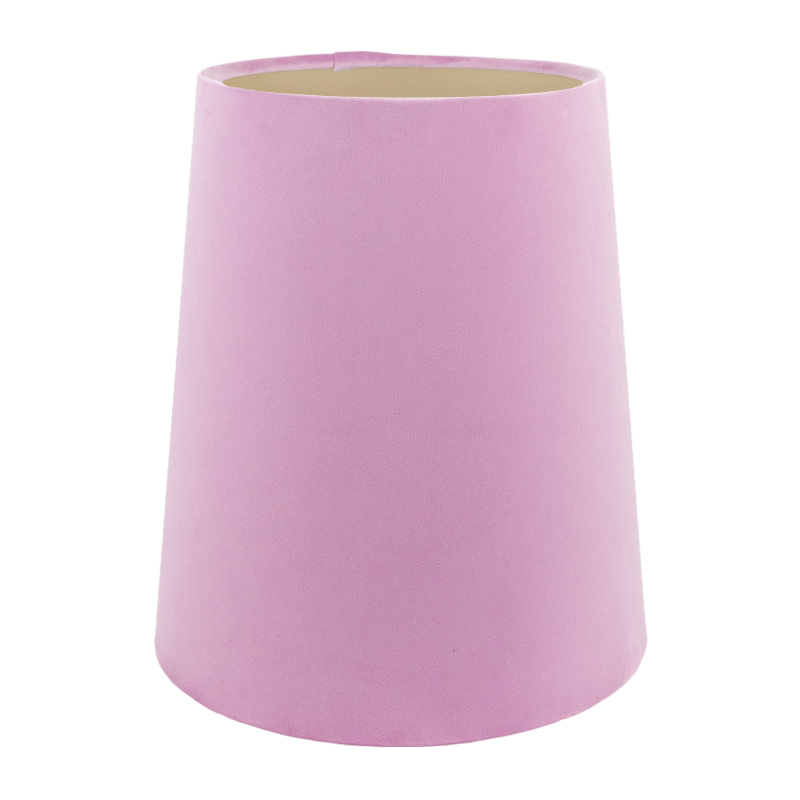 Lavender Velvet Tall French Drum Lampshade