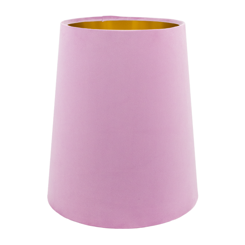 Lavender Velvet Tall French Drum Lampshade
