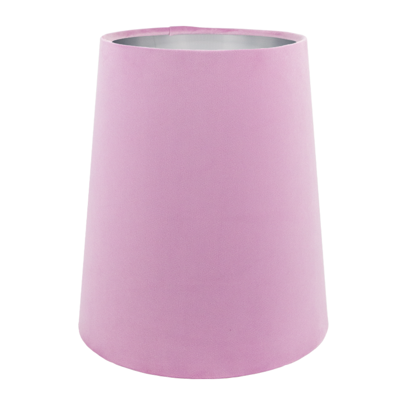 Lavender Velvet Tall French Drum Lampshade