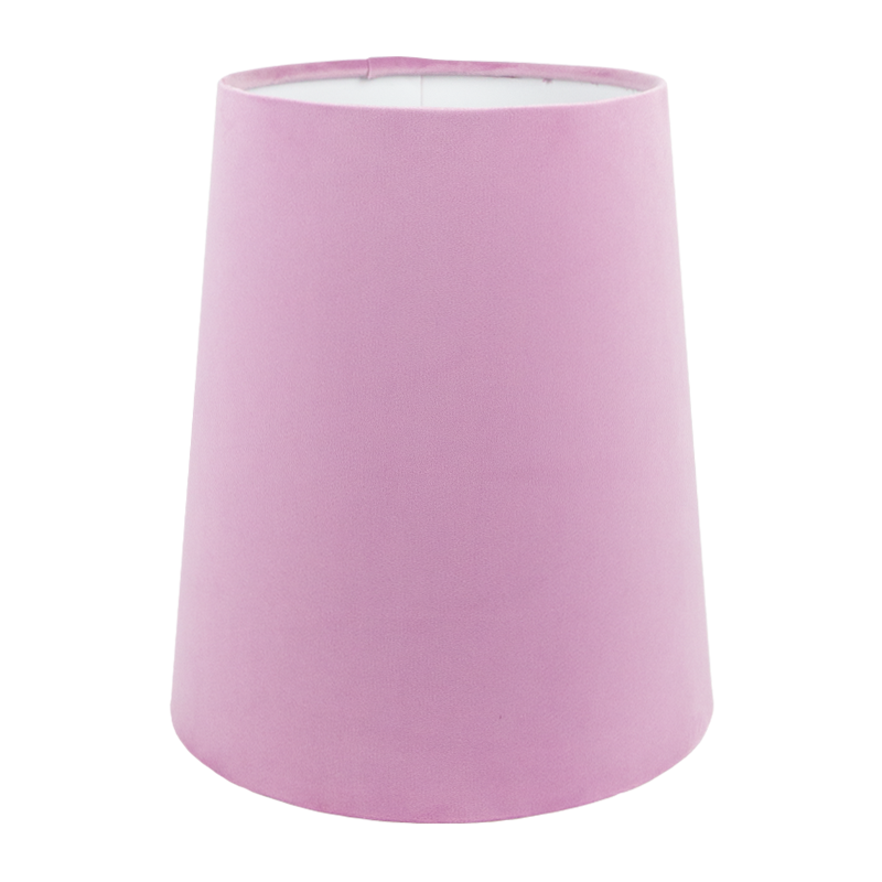 Lavender Velvet Tall French Drum Lampshade