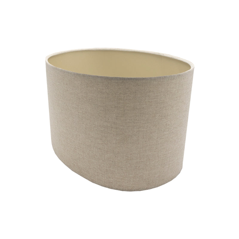 Light Beige Oval Lampshade