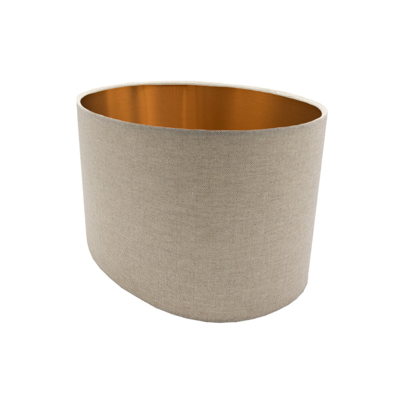 Light Beige Oval Lampshade