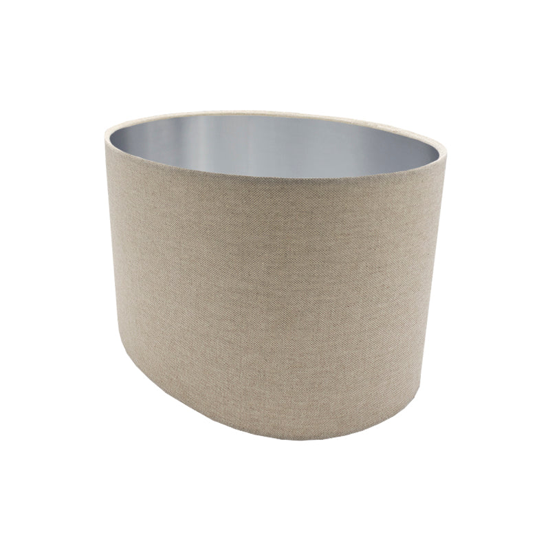 Light Beige Oval Lampshade