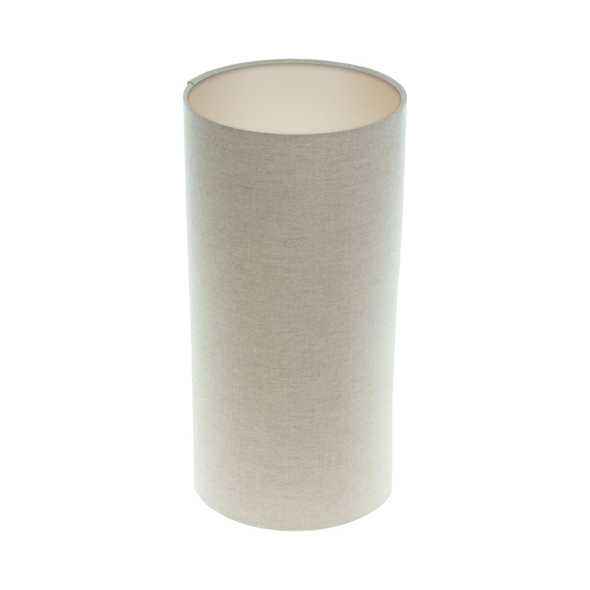 Light Beige Tall Drum Lampshade Champagne Inner