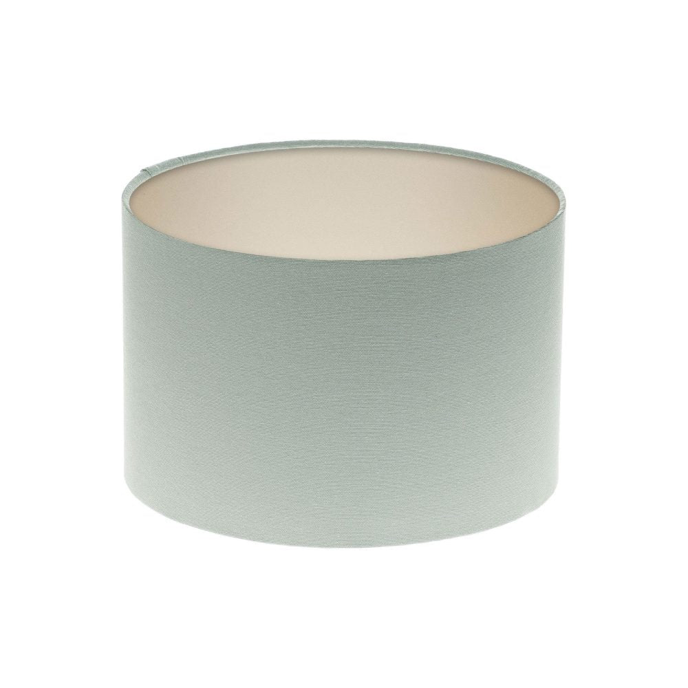 Light Grey Drum Lampshade Champagne Inner