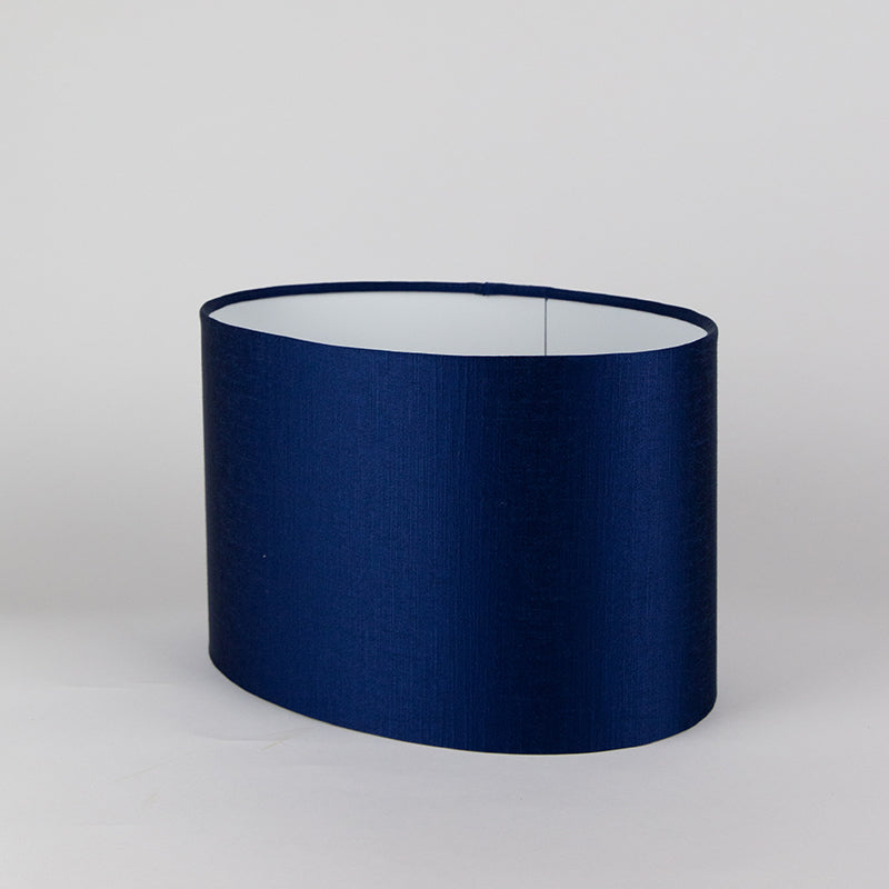 Midnight Blue Satin Oval Lampshade